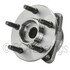 WE61586 by NTN - Wheel Bearing and Hub Assembly - Steel, Natural, with Wheel Studs