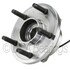 WE61587 by NTN - Wheel Bearing and Hub Assembly - Steel, Natural, with Wheel Studs