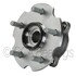 WE61617 by NTN - Wheel Bearing and Hub Assembly - Steel, Natural, with Wheel Studs