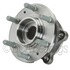 WE61620 by NTN - Wheel Bearing and Hub Assembly - Steel, Natural, with Wheel Studs