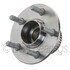 WE61592 by NTN - Wheel Bearing and Hub Assembly - Steel, Natural, with Wheel Studs