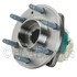 WE61616 by NTN - Wheel Bearing and Hub Assembly - Steel, Natural, with Wheel Studs