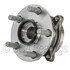 WE61648 by NTN - Wheel Bearing and Hub Assembly - Steel, Natural, with Wheel Studs