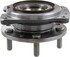 WE60746 by NTN - Wheel Bearing and Hub Assembly - Steel, Natural, with Wheel Studs