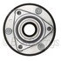 WE61544 by NTN - Wheel Bearing and Hub Assembly - Steel, Natural, with Wheel Studs