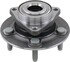 WE61566 by NTN - Wheel Bearing and Hub Assembly - Steel, Natural, with Wheel Studs