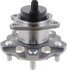 WE61837 by NTN - Wheel Bearing and Hub Assembly - Steel, Natural, with Wheel Studs