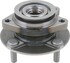 WE61861 by NTN - Wheel Bearing and Hub Assembly - Steel, Natural, with Wheel Studs