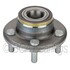 WE60721 by NTN - Wheel Bearing and Hub Assembly - Steel, Natural, with Wheel Studs