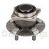 WE60734 by NTN - Wheel Bearing and Hub Assembly - Steel, Natural, with Wheel Studs