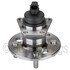 WE60738 by NTN - Wheel Bearing and Hub Assembly - Steel, Natural, with Wheel Studs