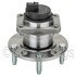 WE60844 by NTN - Wheel Bearing and Hub Assembly - Steel, Natural, with Wheel Studs