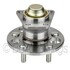 WE60871 by NTN - Wheel Bearing and Hub Assembly - Steel, Natural, with Wheel Studs