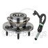 WE60990 by NTN - Wheel Bearing and Hub Assembly - Steel, Natural, with Wheel Studs