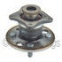 WE61021 by NTN - Wheel Bearing and Hub Assembly - Steel, Natural, with Wheel Studs