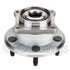 WE61080 by NTN - Wheel Bearing and Hub Assembly - Steel, Natural, with Wheel Studs