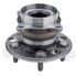 WE61081 by NTN - Wheel Bearing and Hub Assembly - Steel, Natural, with Wheel Studs