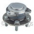WE61070 by NTN - Wheel Bearing and Hub Assembly - Steel, Natural, with Wheel Studs