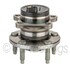 WE61095 by NTN - Wheel Bearing and Hub Assembly - Steel, Natural, with Wheel Studs