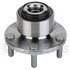 WE61096 by NTN - Wheel Bearing and Hub Assembly - Steel, Natural, with Wheel Studs