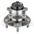 WE61082 by NTN - Wheel Bearing and Hub Assembly - Steel, Natural, with Wheel Studs