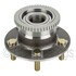 WE61128 by NTN - Wheel Bearing and Hub Assembly - Steel, Natural, with Wheel Studs