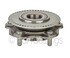 WE61145 by NTN - Wheel Bearing and Hub Assembly - Steel, Natural, with Wheel Studs