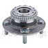 WE61165 by NTN - Wheel Bearing and Hub Assembly - Steel, Natural, with Wheel Studs
