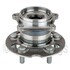 WE61166 by NTN - Wheel Bearing and Hub Assembly - Steel, Natural, with Wheel Studs