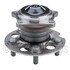 WE61153 by NTN - Wheel Bearing and Hub Assembly - Steel, Natural, with Wheel Studs