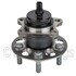 WE61206 by NTN - Wheel Bearing and Hub Assembly - Steel, Natural, with Wheel Studs