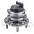 WE61202 by NTN - Wheel Bearing and Hub Assembly - Steel, Natural, with Wheel Studs