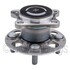 WE61237 by NTN - Wheel Bearing and Hub Assembly - Steel, Natural, with Wheel Studs