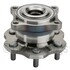 WE61287 by NTN - Wheel Bearing and Hub Assembly - Steel, Natural, with Wheel Studs