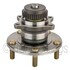 WE61283 by NTN - Wheel Bearing and Hub Assembly - Steel, Natural, with Wheel Studs