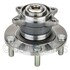 WE61315 by NTN - Wheel Bearing and Hub Assembly - Steel, Natural, with Wheel Studs