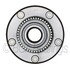 WE61321 by NTN - Wheel Bearing and Hub Assembly - Steel, Natural, with Wheel Studs