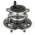 WE61304 by NTN - Wheel Bearing and Hub Assembly - Steel, Natural, with Wheel Studs