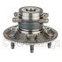 WE61331 by NTN - Wheel Bearing and Hub Assembly - Steel, Natural, with Wheel Studs