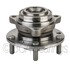 WE61390 by NTN - Wheel Bearing and Hub Assembly - Steel, Natural, with Wheel Studs