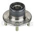 WE61451 by NTN - Wheel Bearing and Hub Assembly - Steel, Natural, with Wheel Studs