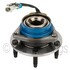 WE61463 by NTN - Wheel Bearing and Hub Assembly - Steel, Natural, with Wheel Studs