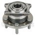 WE61490 by NTN - Wheel Bearing and Hub Assembly - Steel, Natural, with Wheel Studs