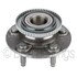 WE61509 by NTN - Wheel Bearing and Hub Assembly - Steel, Natural, with Wheel Studs