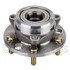 WE61498 by NTN - Wheel Bearing and Hub Assembly - Steel, Natural, with Wheel Studs