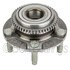 WE61513 by NTN - Wheel Bearing and Hub Assembly - Steel, Natural, with Wheel Studs