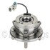 WE61537 by NTN - Wheel Bearing and Hub Assembly - Steel, Natural, with Wheel Studs