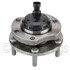 WE61530 by NTN - Wheel Bearing and Hub Assembly - Steel, Natural, with Wheel Studs