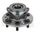 WE61549 by NTN - Wheel Bearing and Hub Assembly - Steel, Natural, with Wheel Studs