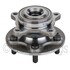 WE61565 by NTN - Wheel Bearing and Hub Assembly - Steel, Natural, with Wheel Studs